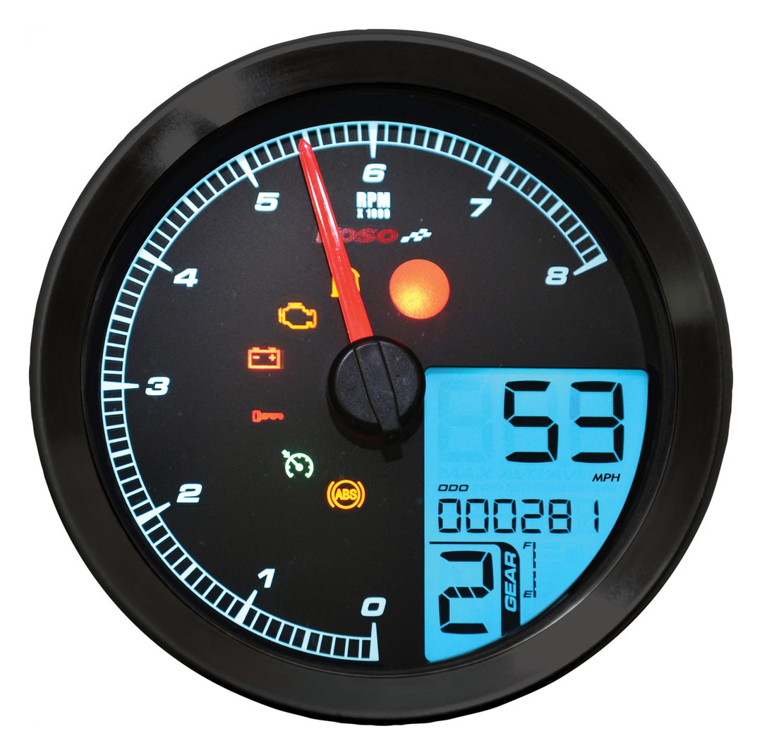Harley-Davidson VDO スピードメーター Koso HD-04 Multi-Function Speedometer For Harley Dyna / Sportster
