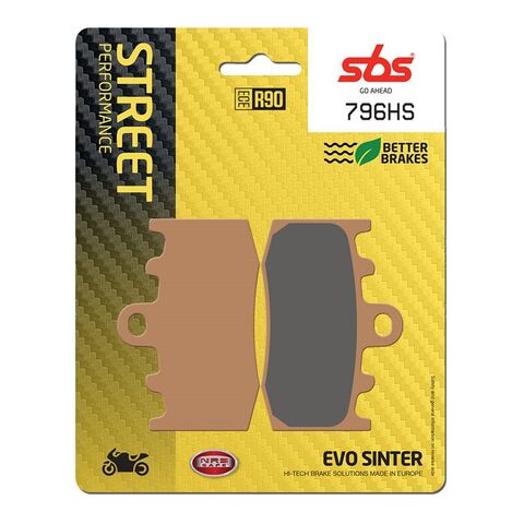 SBS HS Sintered Front Brake Pads 796HS