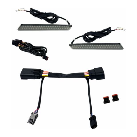 Custom Dynamics Dual Color Saddlebag Latch Lights For Harley Touring 2