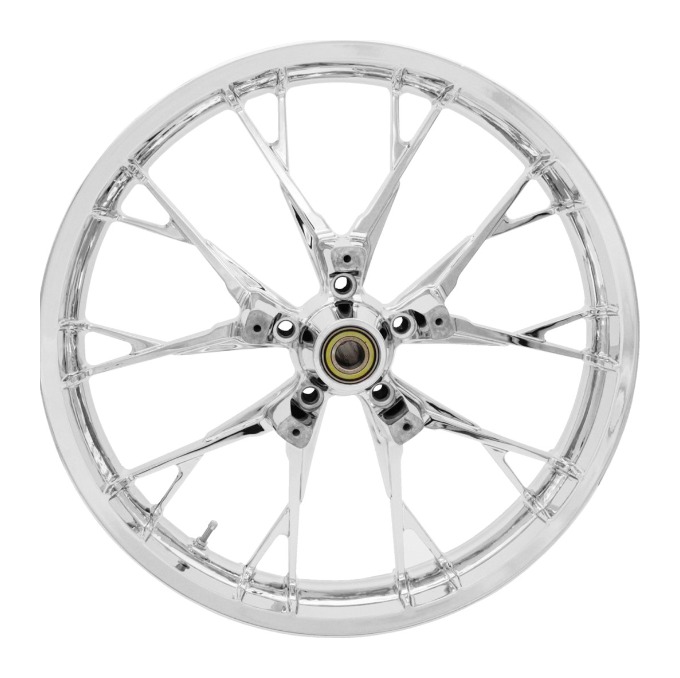 0201-2224 COASTAL MOTO フロントホイール 21x3.5 アトランティック 08年-21年 FLH ABS無 黒 HD店 Coastal Moto Fury 23\" Front Wheel For Harley Touring w⁄ABS 2008