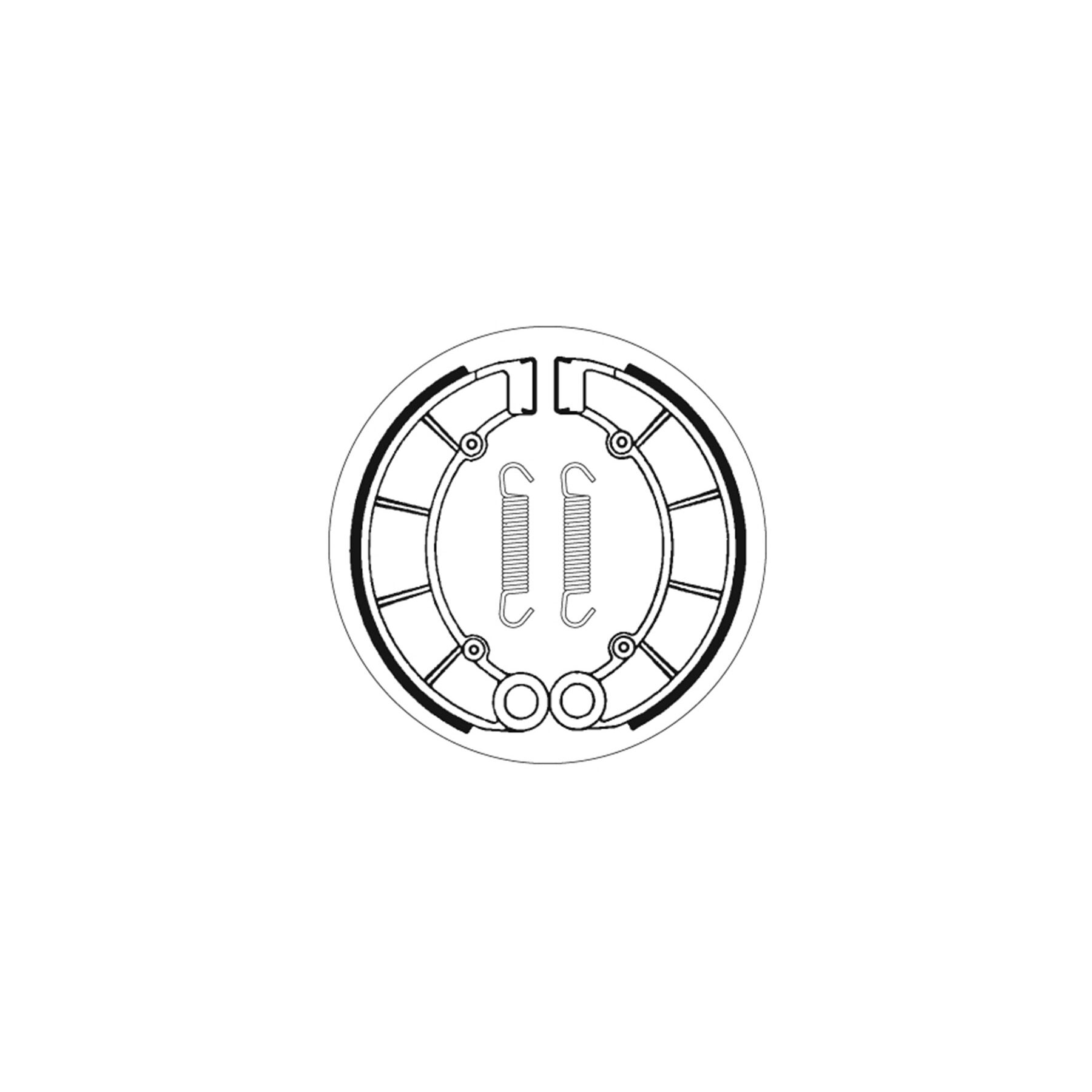SBS Rear Brake Shoes 2027
