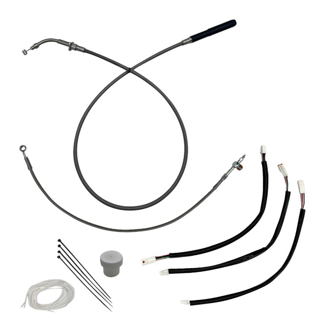 Fat Baggers Inc. EZ Installation Kit For Harley Touring 2021-2024 +4" / For 12" Bars
