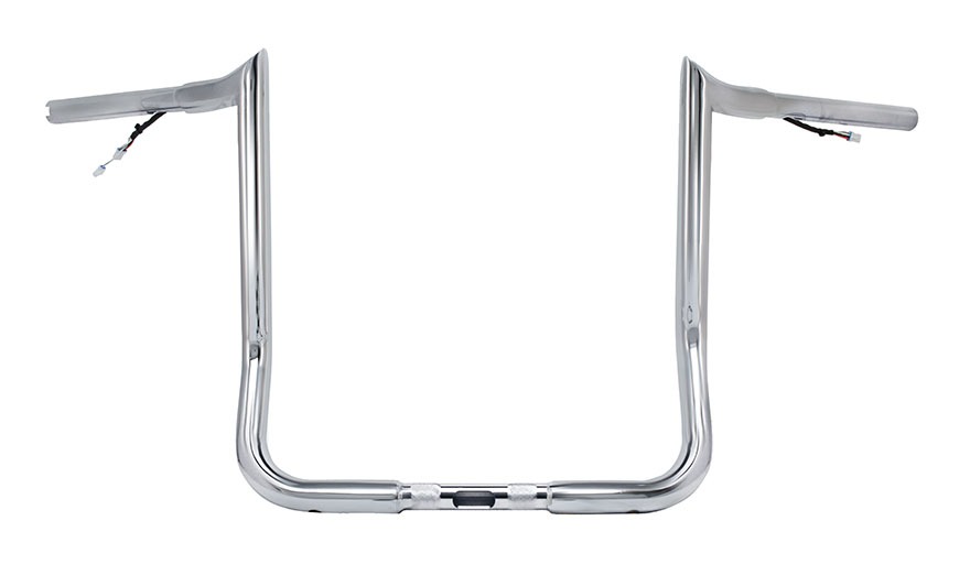 Paul Yaffe Pre-Wired Monkey Bagger Handlebar For Harley Touring 2014-2025 12" Rise