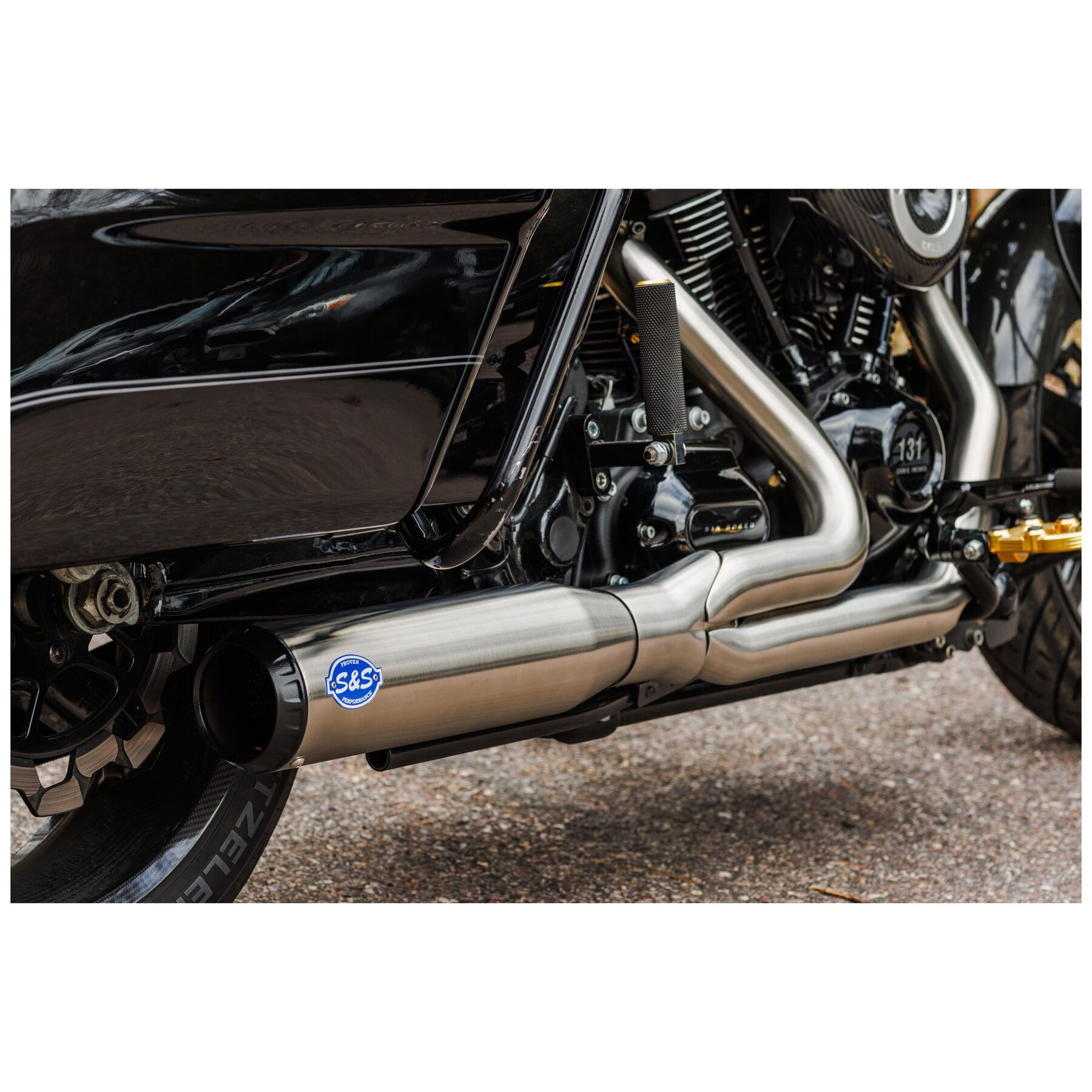 S&S Cycle 50-State Qualifier 2 Into 1 Stainless Exhaust For Harley Tou