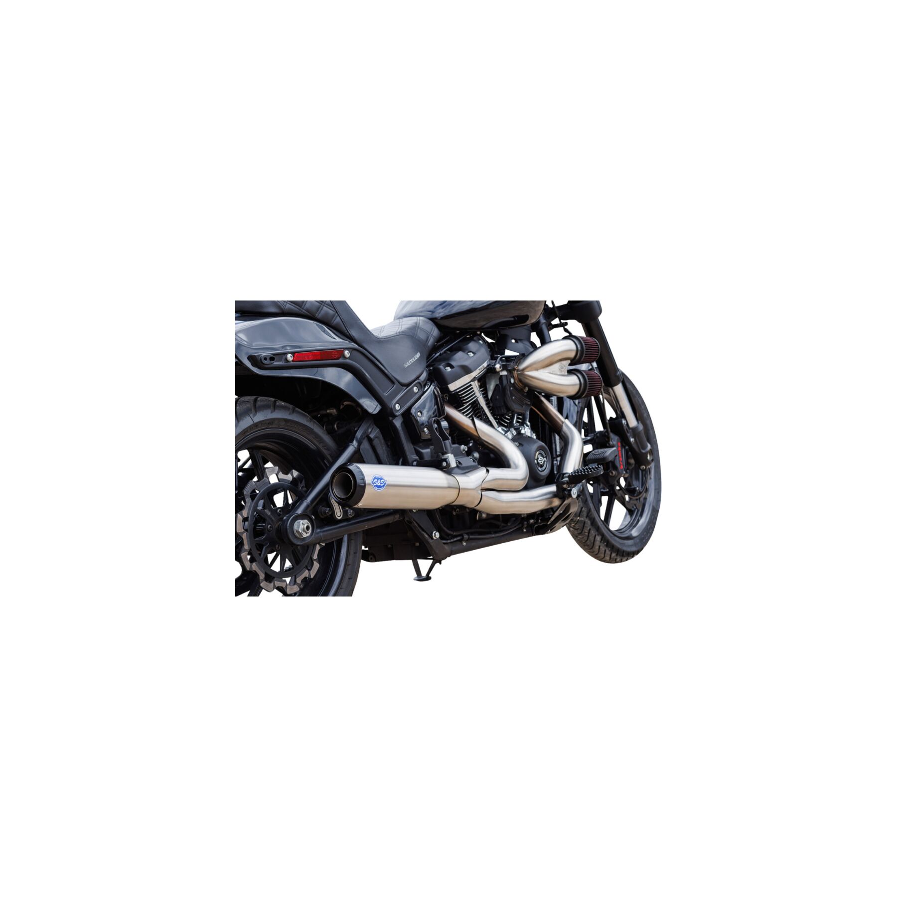 S&S Cycle 49-State Qualifier 2 Into 1 Stainless Exhaust For Harley Sof