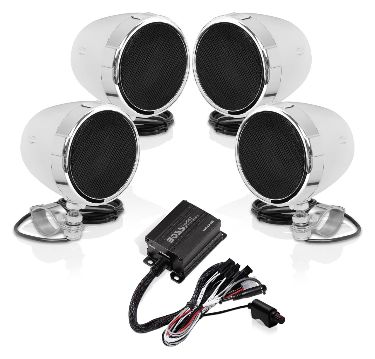 Boss Audio Rebel 1000 Watt 4 Speaker Bluetooth Sound System N/A