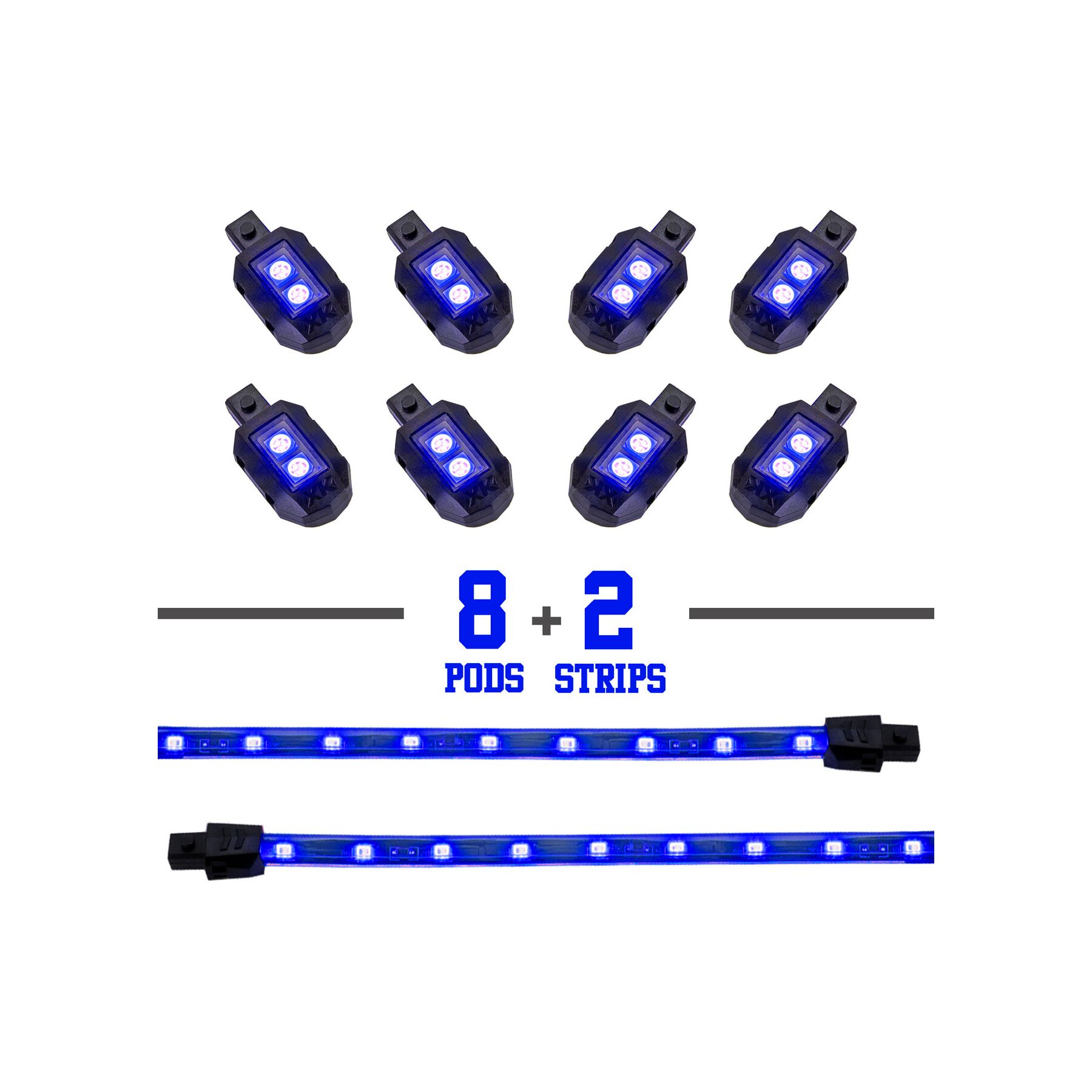 XKGLOW 10 Piece LED Strip Lighting Kit