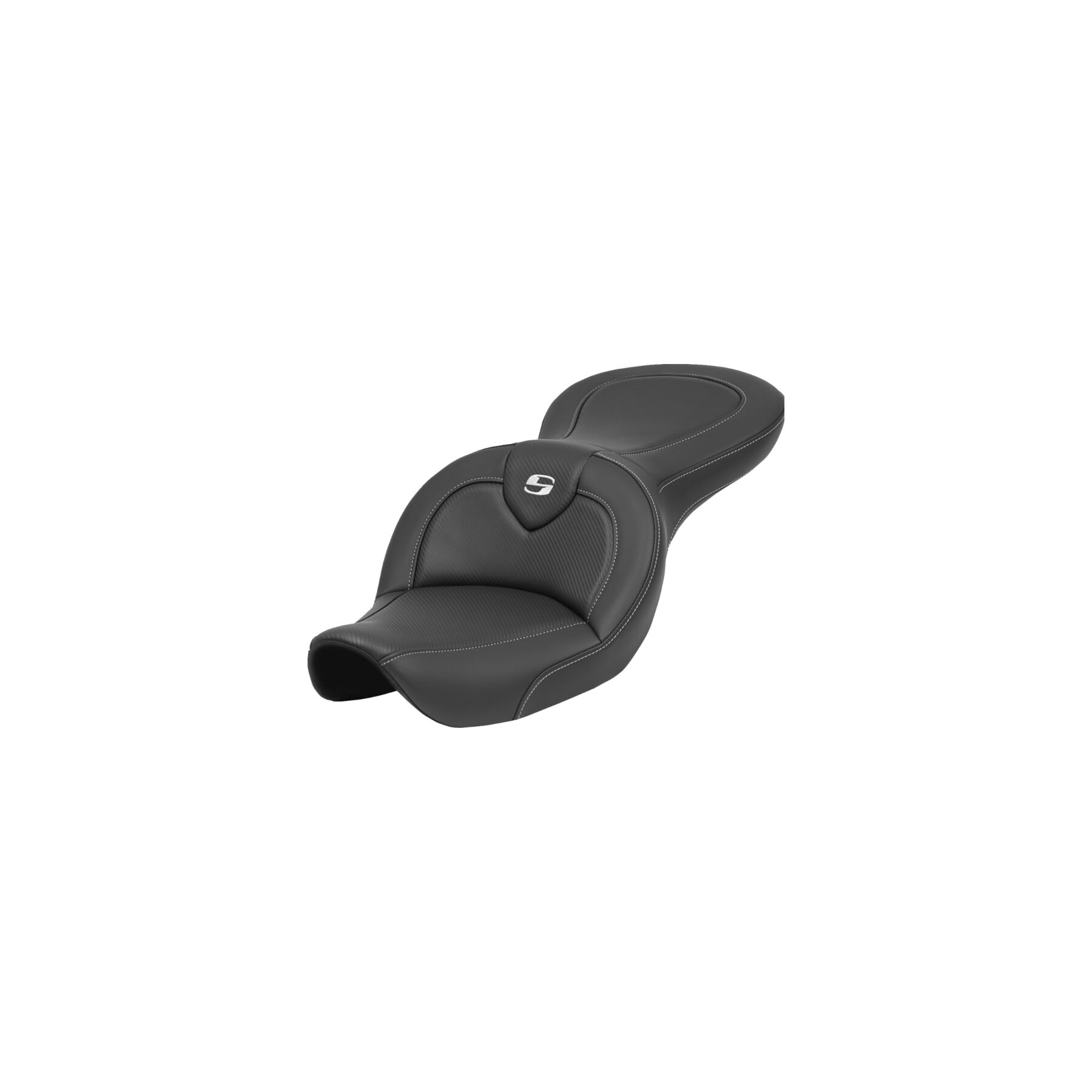 Saddlemen Roadsofa CF Carbon Fiber 2-Up Seat For Harley FXDWG 1996-200