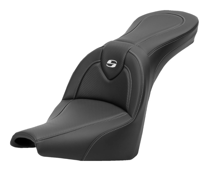 Saddlemen Roadsofa CF Carbon Fiber 2-Up Seat For Harley FXBB/S / FXST 2018-2025 Without Backrest