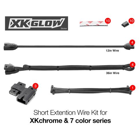 XKGLOW Moto Extension Wire Kit