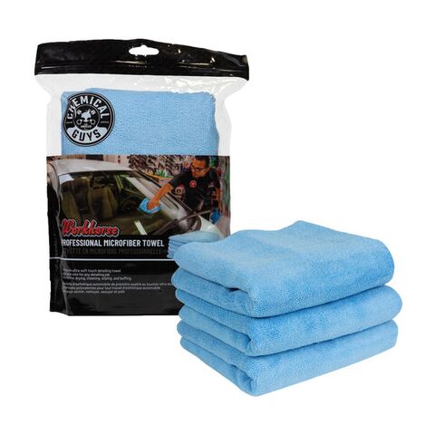 Chemical Guys Workhorse Professional Microfiber Towel - 3 Pack