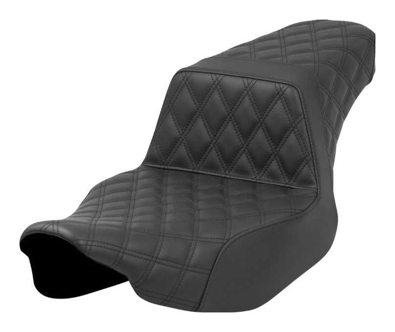 Saddlemen Step-Up LS Lattice Stitch Seat For Harley FLHX / FLTRX 2023-2025 Full Lattice Stitch LS Black / Standard