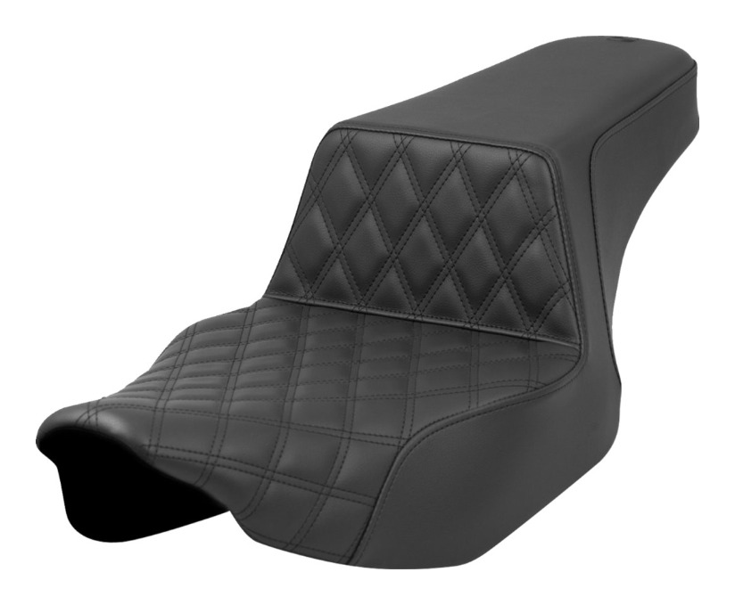 Saddlemen Step-Up LS Lattice Stitch Seat For Harley FLHX / FLTRX 2023-2025 Front Lattice Stitch LS Black / Standard