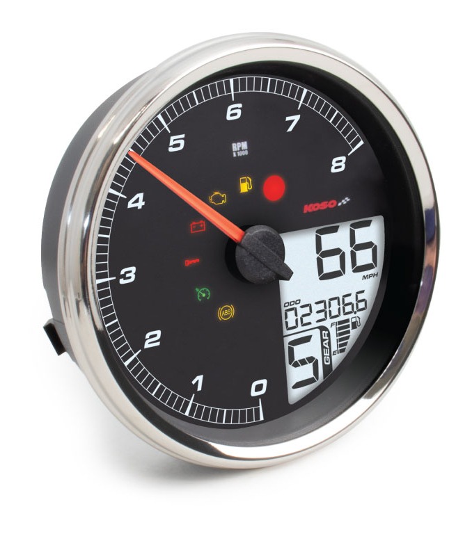Koso HD-05 Multi-Function Speedometer For Harley Dyna / Softail / Touring 2004-2013 N/A