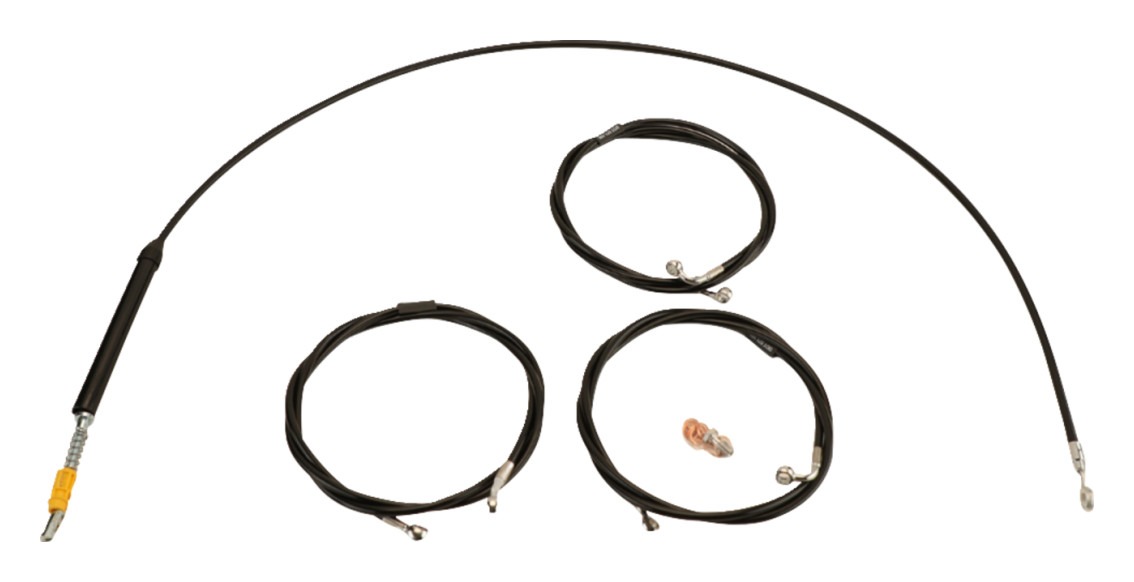 LA Choppers Handlebar Cable And Brake Line Kit For Harley FLTRX / FLHX 2023-2025 12"-14" Ape
