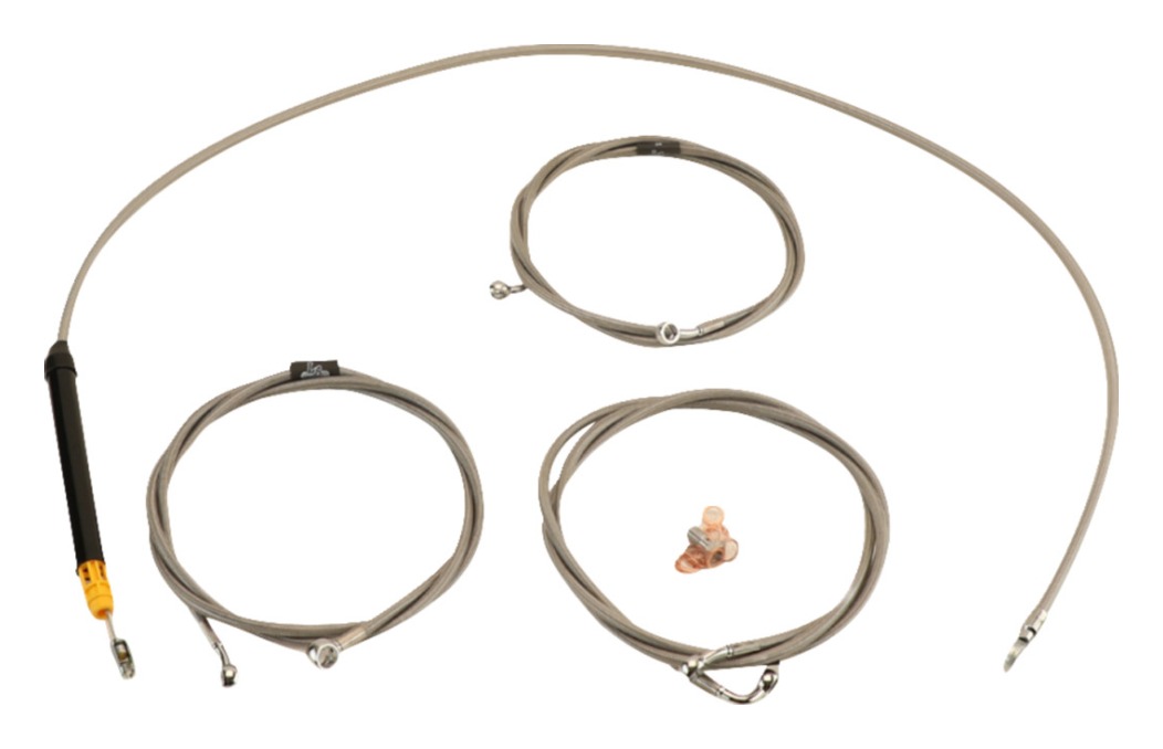 LA Choppers Handlebar Cable And Brake Line Kit For Harley FLTRX / FLHX 2023-2025 12"-14" Ape