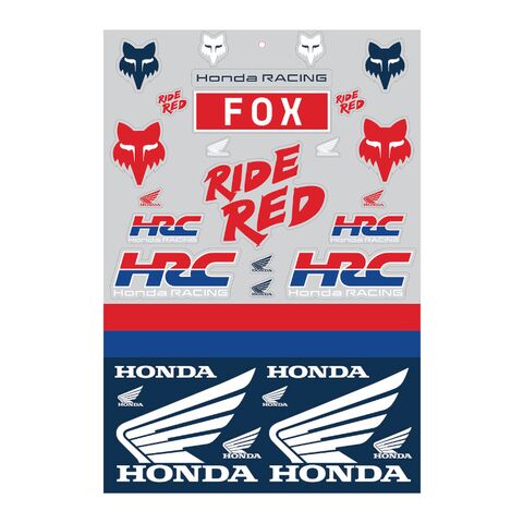 Fox Racing Honda Track Sticker Pack