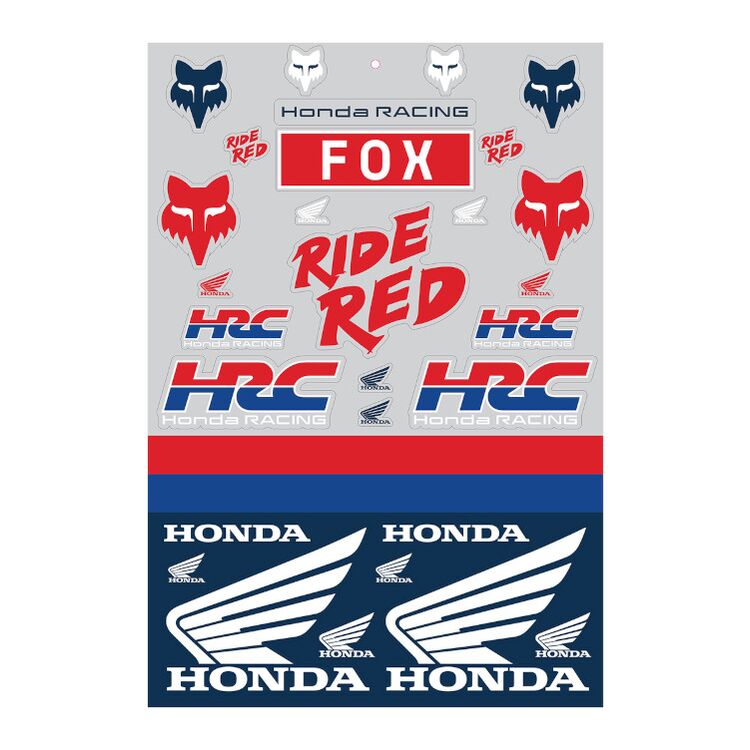 Fox Racing Honda Track Sticker Pack