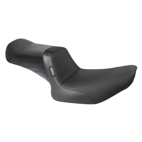 Le Pera Tailwhip Basket Weave 2-Up Seat For Harley FXR 1982-1994