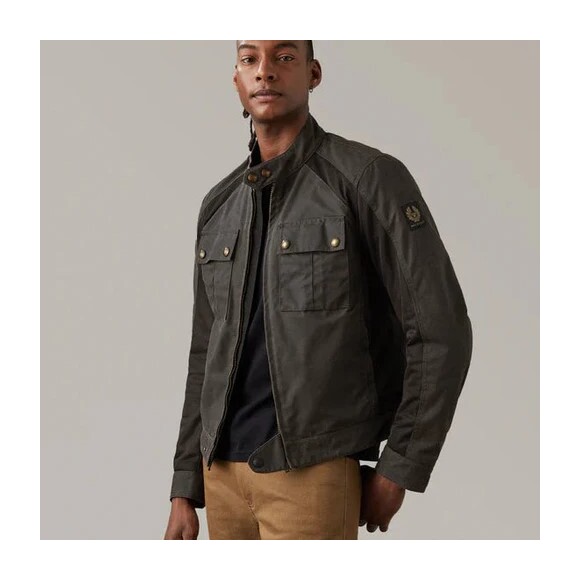 ベルスタッフ Belstaff TEMPLE MOTORCYCLE JACKET Men's Technical Nylon Temple Motorcycle Jacket in Black