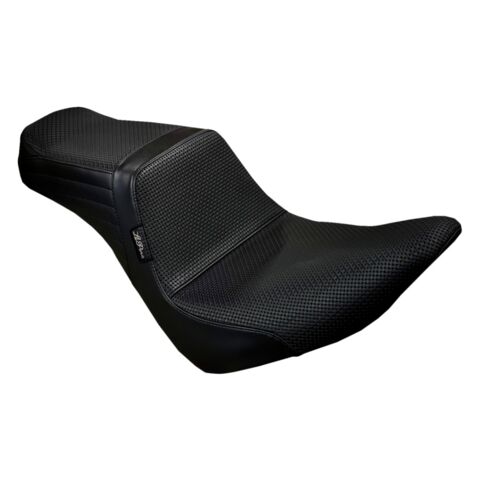 Le Pera Tailwhip Basket Weave 2-Up Seat For Harley FXLR / FLSB 2018-2026