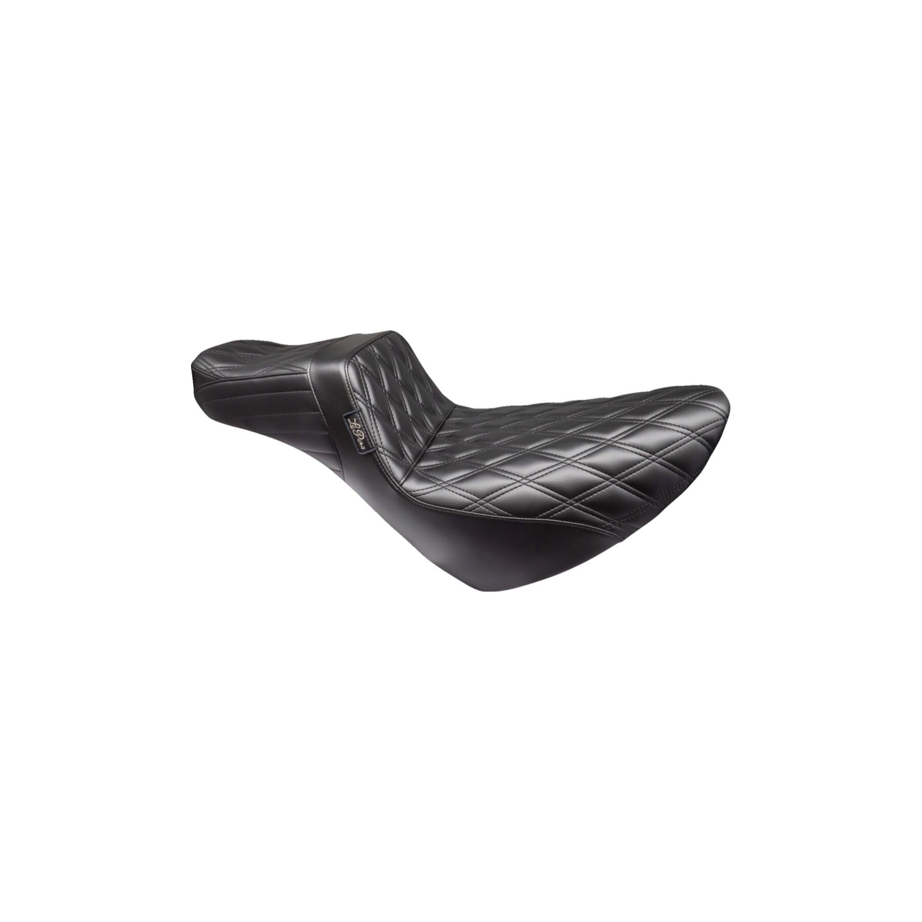 Le Pera TailWhip Double Diamond Stitch 2-Up Seat For Harley FXLR / FLS