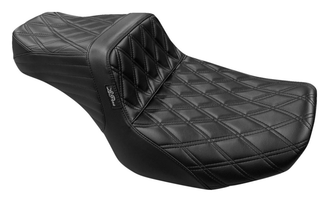 Le Pera TailWhip Double Diamond Stitch 2-Up Seat For Harley FLHX