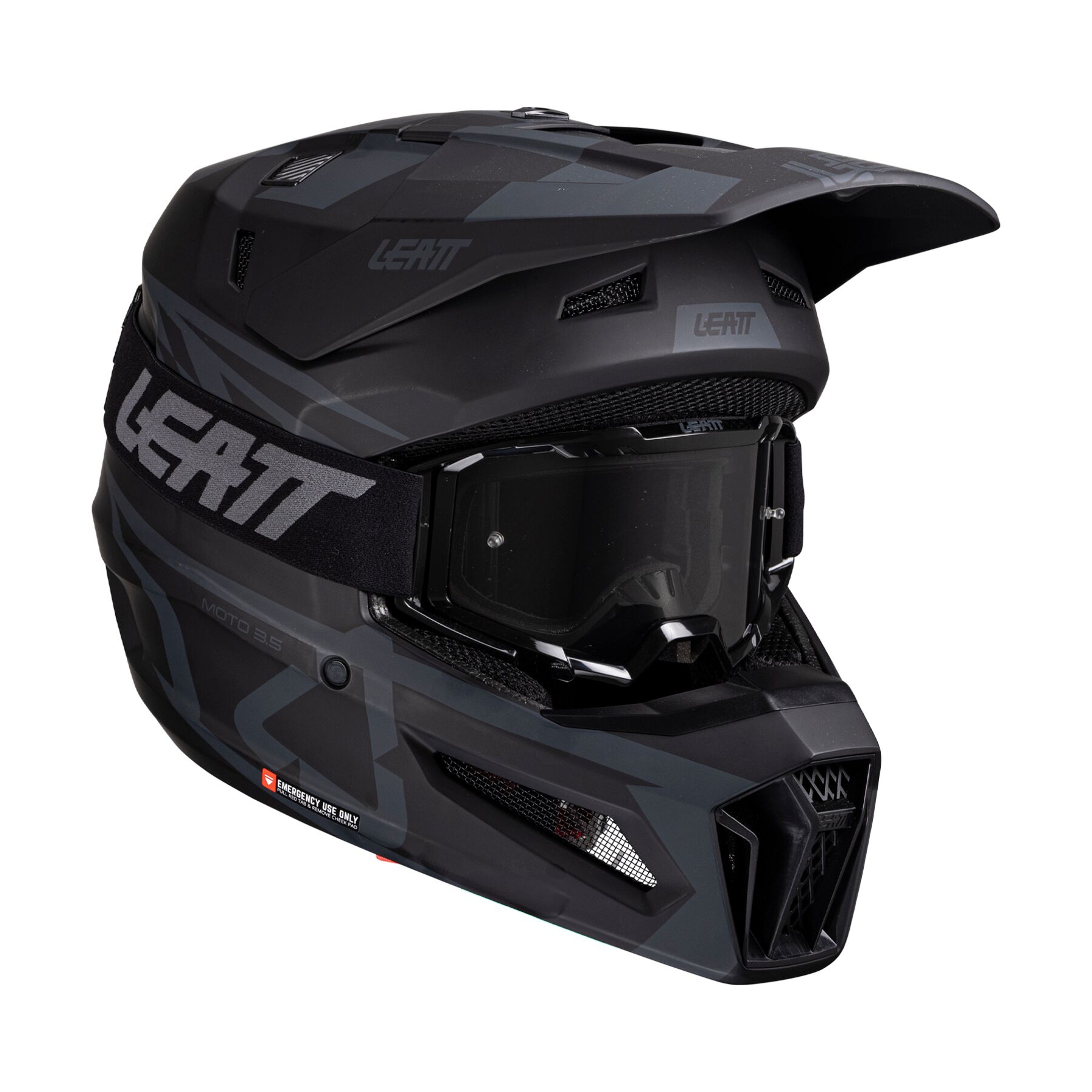 Leatt Moto 3.5 V25 Helmet w/ Vizion 3.5 Goggles