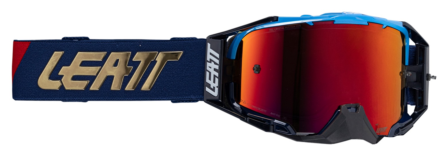LEATT Velocity 6.5 ゴーグル ロイヤル Leatt Protection Goggle Velocity 6.5 Royal With Iriz Blue Us