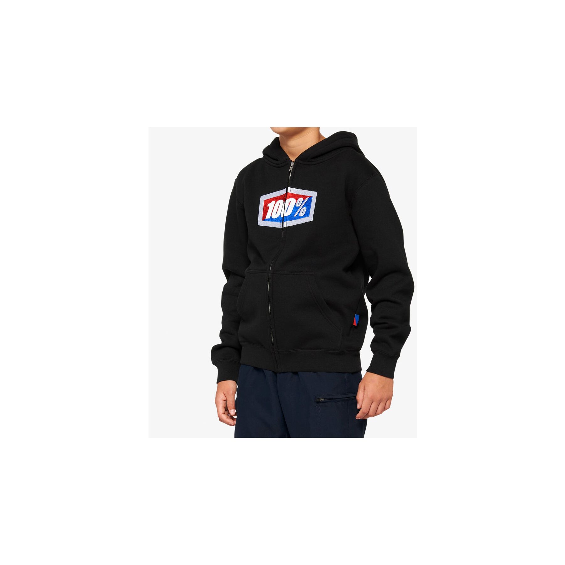 100 Youth Official Zip Up Hoody