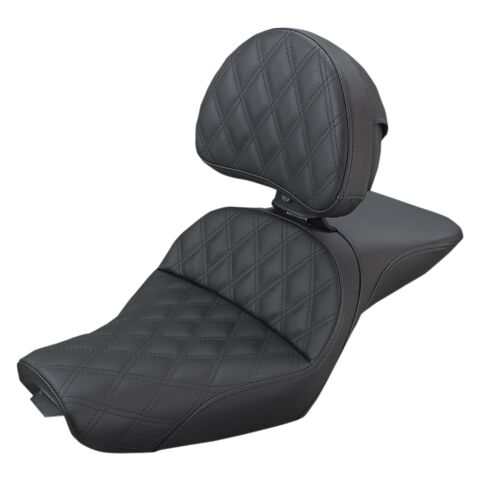 Saddlemen Explorer LS Lattice Stitch Seat For Harley Sportster With 4.5 Gallon Tank 2004-2019