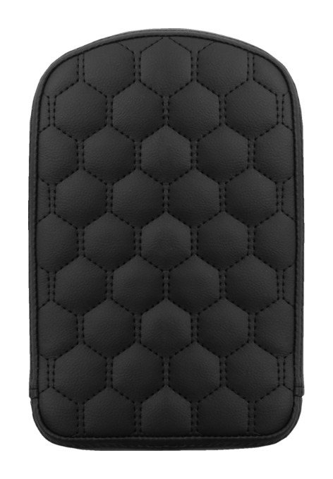 Saddlemen HC Honeycomb Sissy Bar Pad For Harley Black Stitch Short
