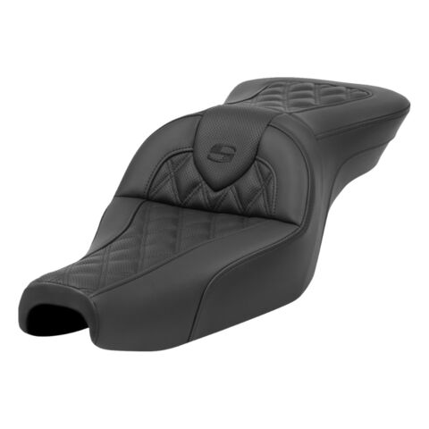 Saddlemen Roadsofa LS Lattice Stitch 2-Up Seat For Harley Sportster With 3.3 Gallon Tank 2004-2022