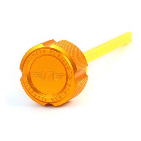 Figurati Designs Performance Aluminum Knurled Magnetic Oil Dipstick For Harley Touring 2017-2025