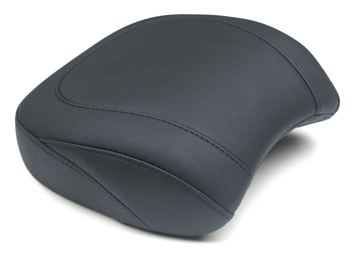 Mustang Wide Tripper Smooth Passenger Seat For Harley Softail Fat Bob 2018-2023 Black