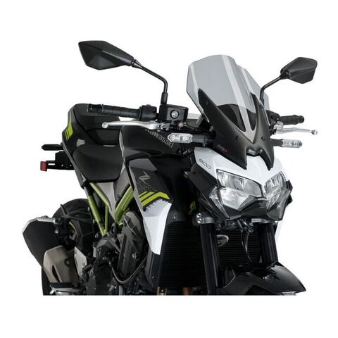 Puig Touring Naked New Generation Windscreen Kawasaki Z900 2020 Light Smoke [Incomplete]