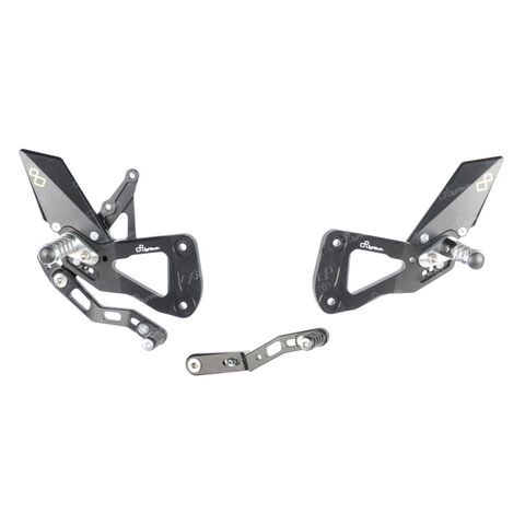 Lightech Track System Rearsets Suzuki GSX-R1000 2017-2023