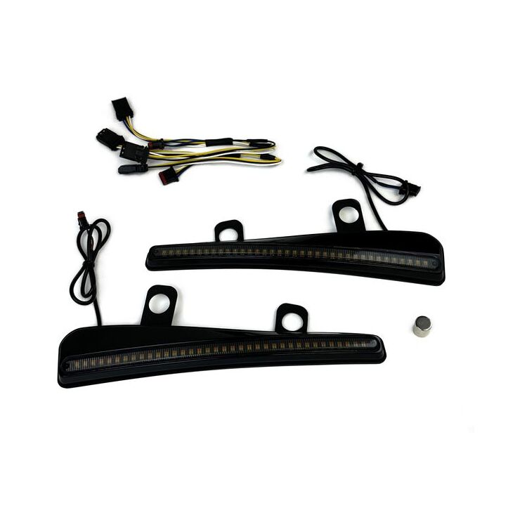 Custom Dynamics Side Facing LED Windshield Trim With Turn Signals For Harley FLTRX/S 2023-2025