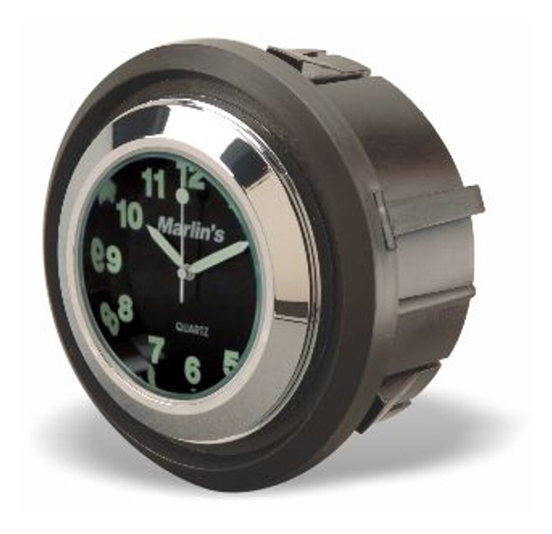 Marlin's Clock And Thermometer Inserts For Harley Touring 1996-2013 Traditional Black Clock