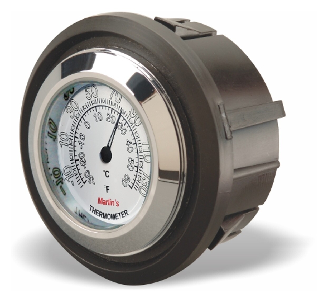Marlin's Clock And Thermometer Inserts For Harley Touring 1996-2013 Radiant White Thermometer (Fahrenheit /Small Celsius Scale)