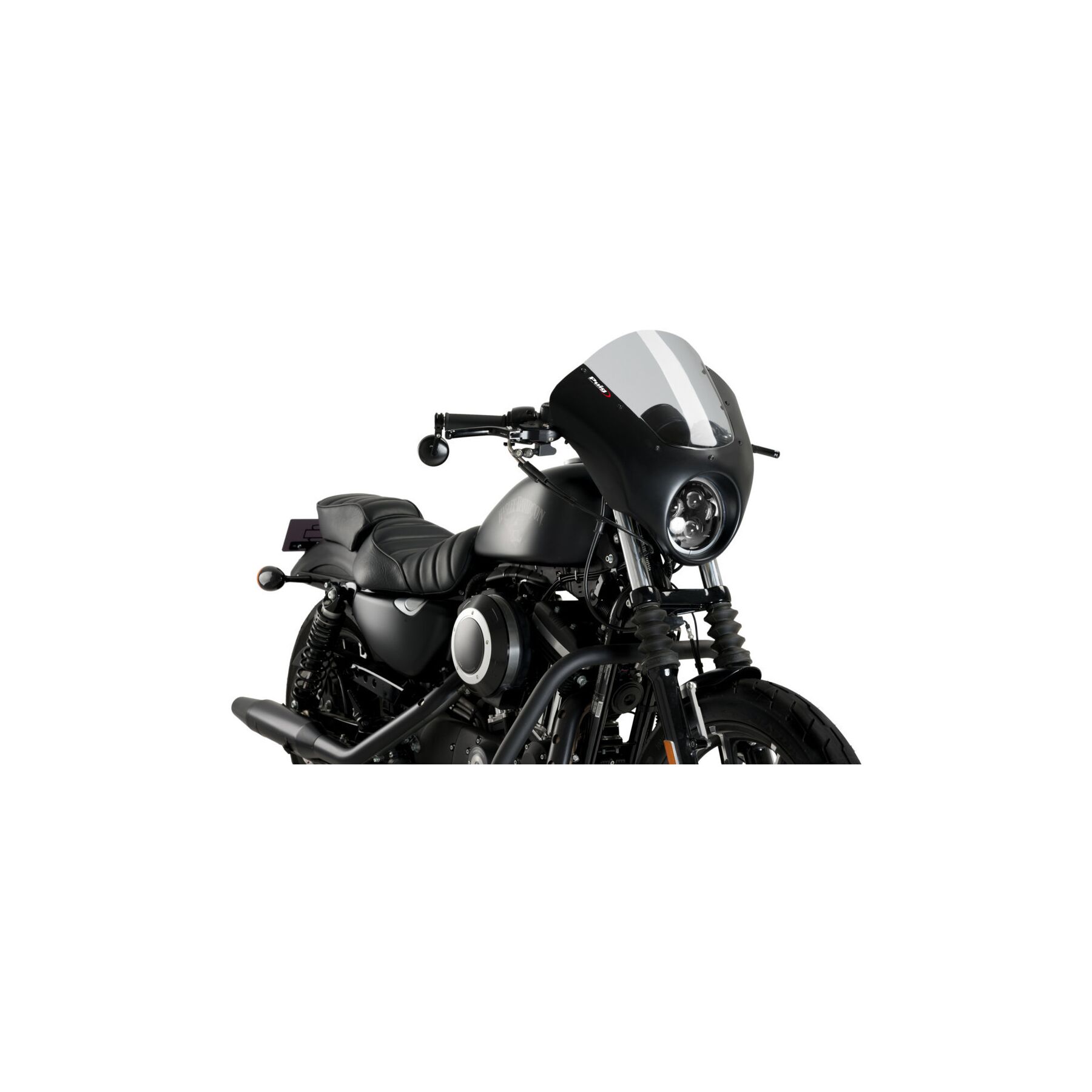 Puig Dark Night Semi-Fairing Harley Davidson Sportster Iron XL883N / X