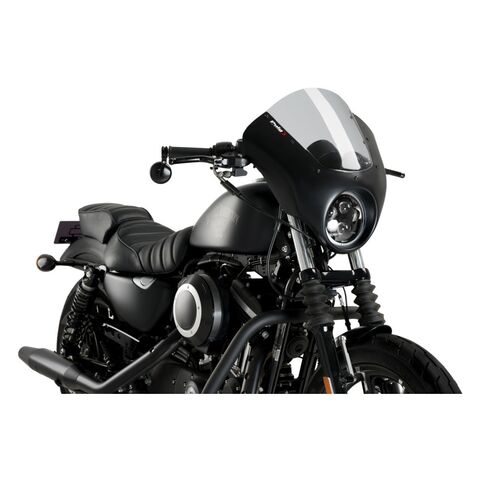 Puig Dark Night Semi-Fairing Harley Davidson Sportster Iron XL883N / XL1200NS 2009-2021