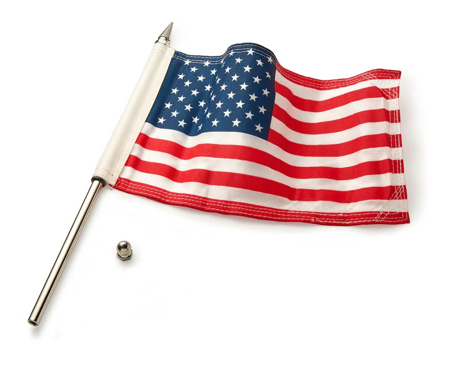 Ciro Standard Flag Pole With American Flag N/A