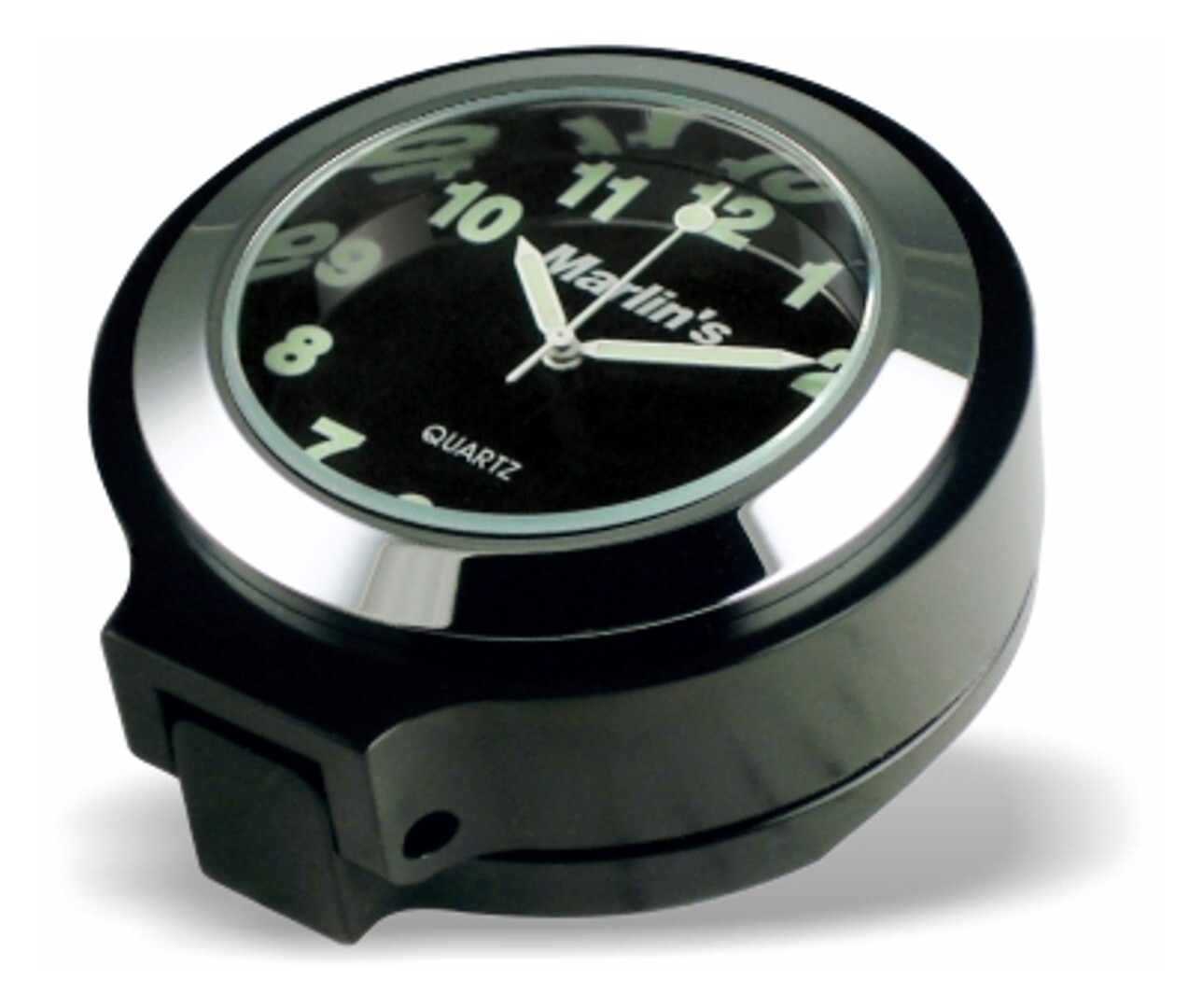 Marlin's Thermometer / Clock Flip Fork Lock Cover For Harley Road King 1994-2025 Traditional Black Clock