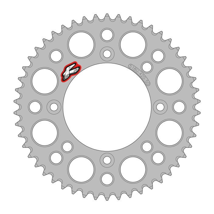 Renthal Ultralight Rear Aluminum Sprocket KTM 65 SX 2025 48T