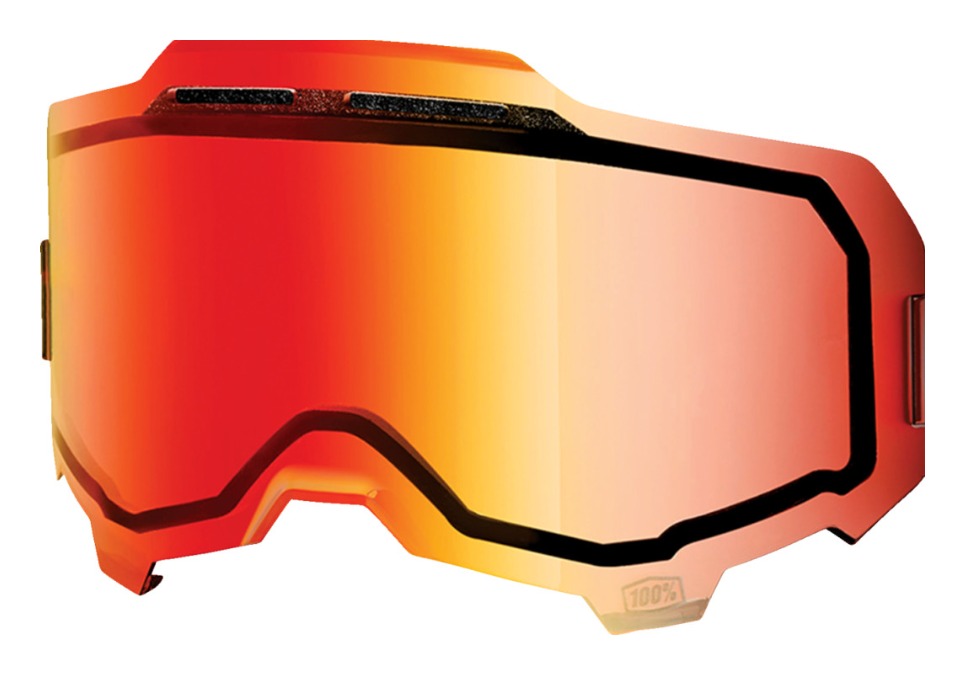 100% Armega Replacement Dual Pane Vented Lens - Mirrored N/A