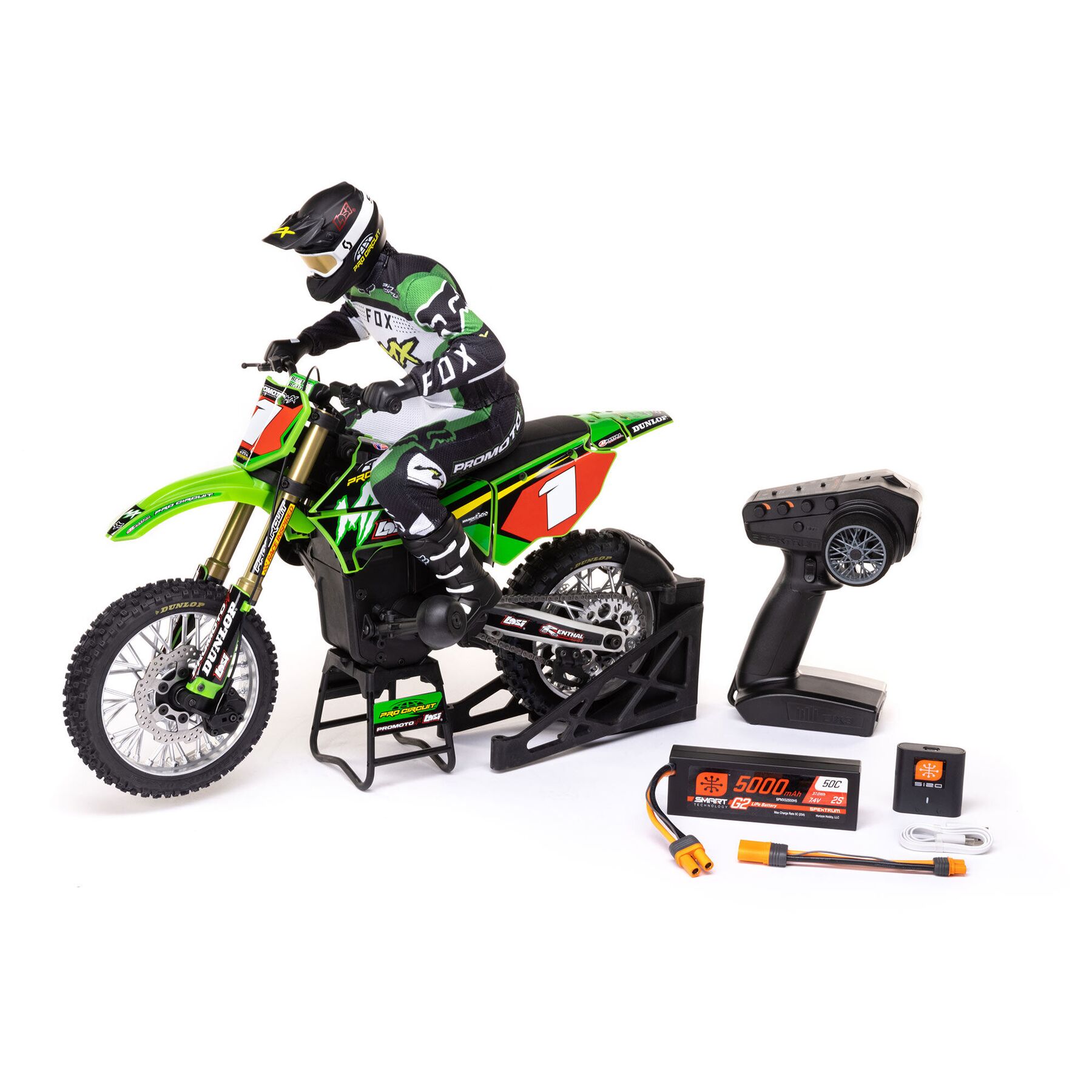 Losi 1/4 Promoto-MX Radio Control Motorcycle Combo Kit