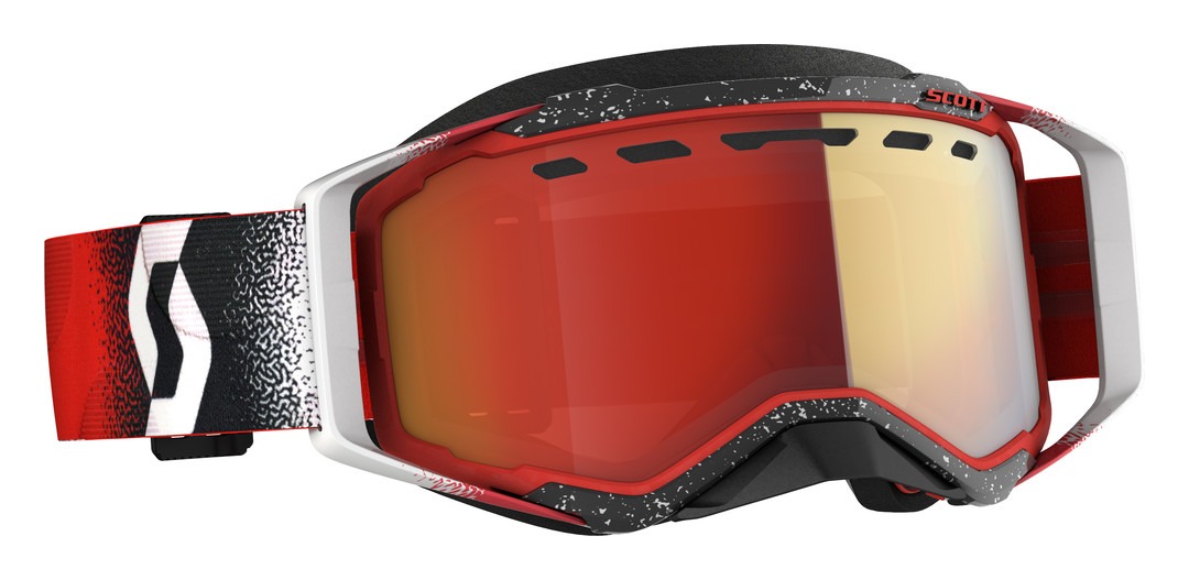Scott Prospect Snow Cross Goggles - Enhancer Chrome Lens Enhancer Red Chrome