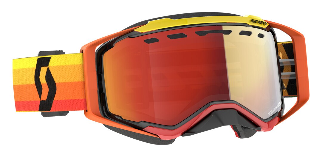 Scott Prospect Snow Cross Goggles - Enhancer Chrome Lens Enhancer Red Chrome