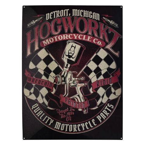 HogWorkz Wrenchin, Paintin, Ridin Garage Sign